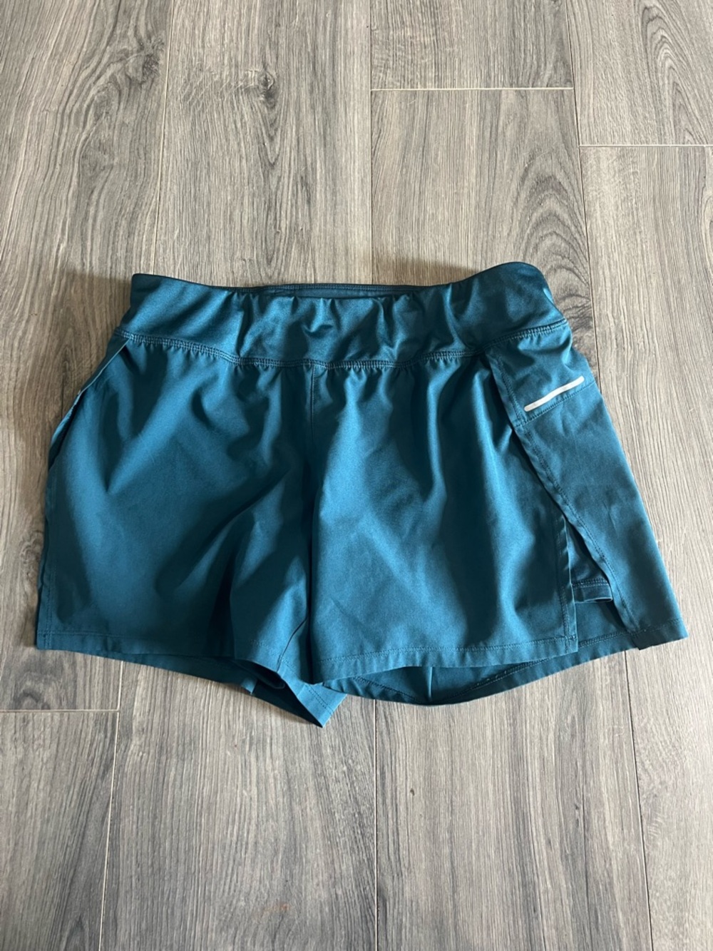 Avia Teal Athletic Shorts with Reflective Accent